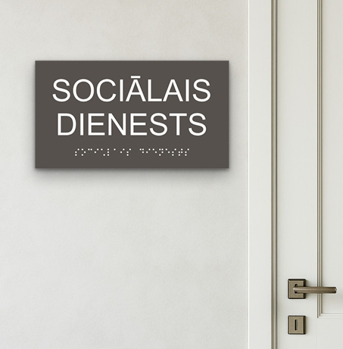 Attēls Durvju plāksnes ar Braila rakstu