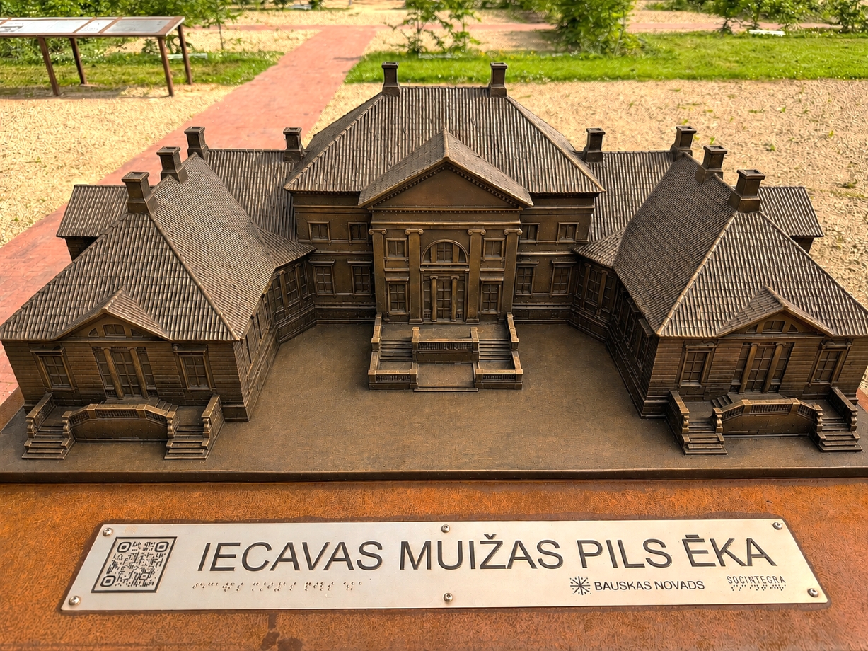 Attēls Iecavas muižas pils atgriežas jaunā veidolā – kā unikāls taktils makets
